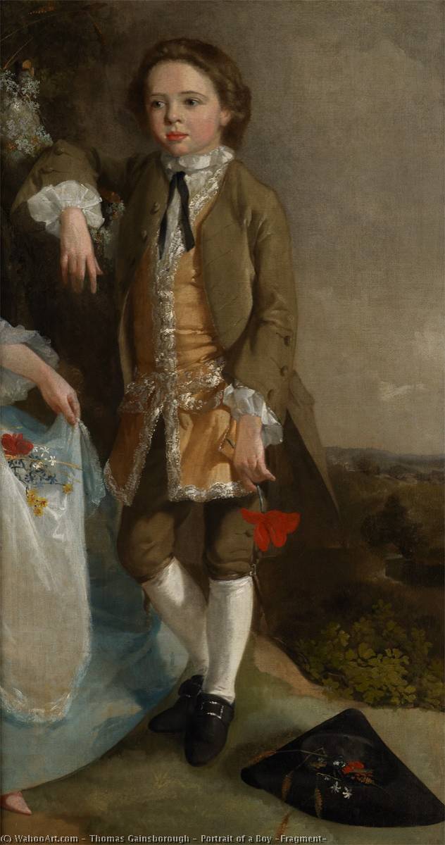 WikiOO.org - Enciklopedija likovnih umjetnosti - Slikarstvo, umjetnička djela Thomas Gainsborough - Portrait of a Boy (Fragment)