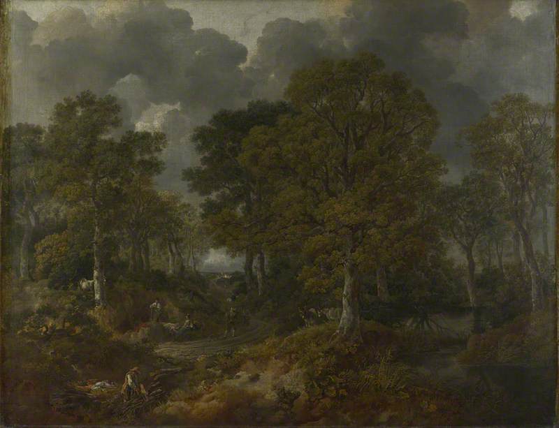Wikioo.org – La Enciclopedia de las Bellas Artes - Pintura, Obras de arte de Thomas Gainsborough - Cornard Madera , cerca de sudbury , Suffolk
