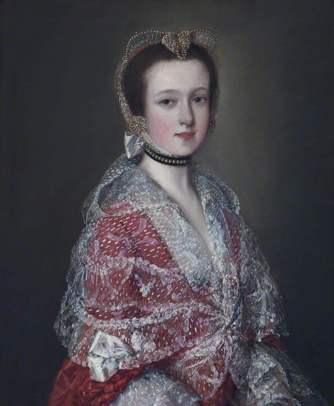 Wikioo.org – La Enciclopedia de las Bellas Artes - Pintura, Obras de arte de Thomas Gainsborough - louisa barbarina mansel ( 1732–1786 ) , lady vernon