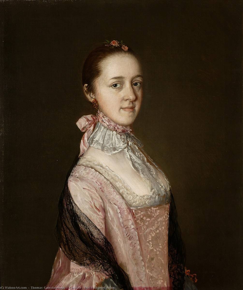 WikiOO.org - Enciklopedija dailės - Tapyba, meno kuriniai Thomas Gainsborough - Caroline, Mrs Nathaniel Acton