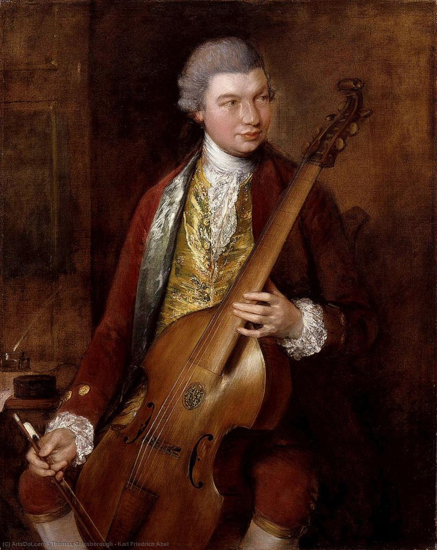 Wikioo.org - The Encyclopedia of Fine Arts - Painting, Artwork by Thomas Gainsborough - Karl Friedrich Abel
