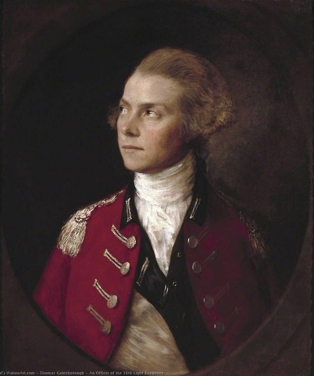 WikiOO.org - Enciklopedija dailės - Tapyba, meno kuriniai Thomas Gainsborough - An Officer of the 16th Light Dragoons