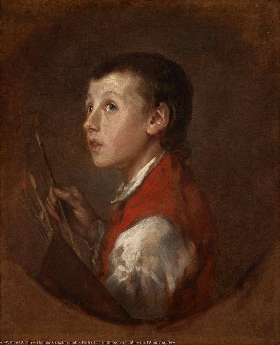Wikioo.org – La Enciclopedia de las Bellas Artes - Pintura, Obras de arte de Thomas Gainsborough - retrato de una desconocido Juventud ( el pitminster Niño )