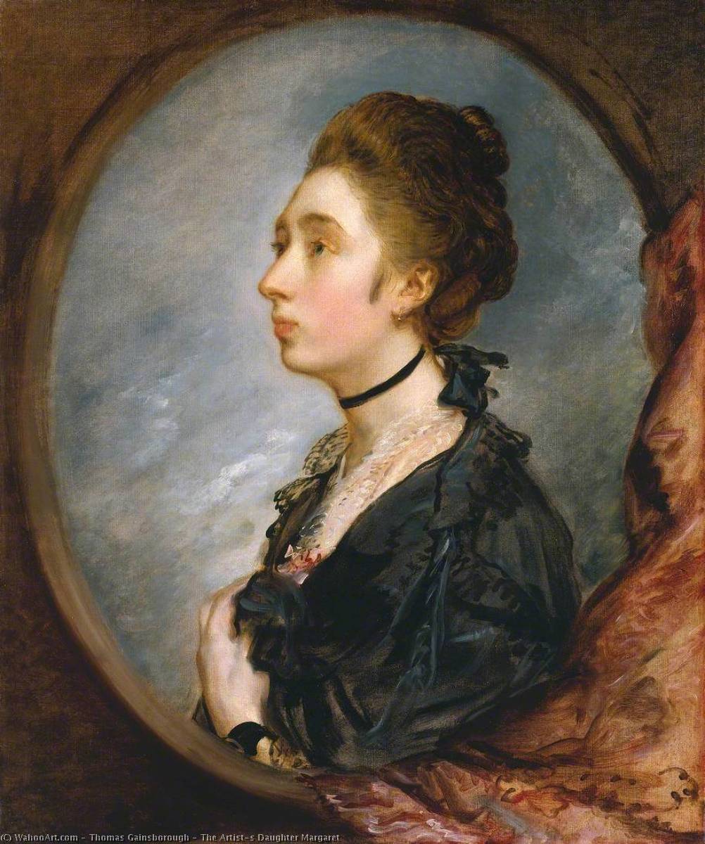 Wikioo.org – L'Encyclopédie des Beaux Arts - Peinture, Oeuvre de Thomas Gainsborough - La fille de l artiste Margaret
