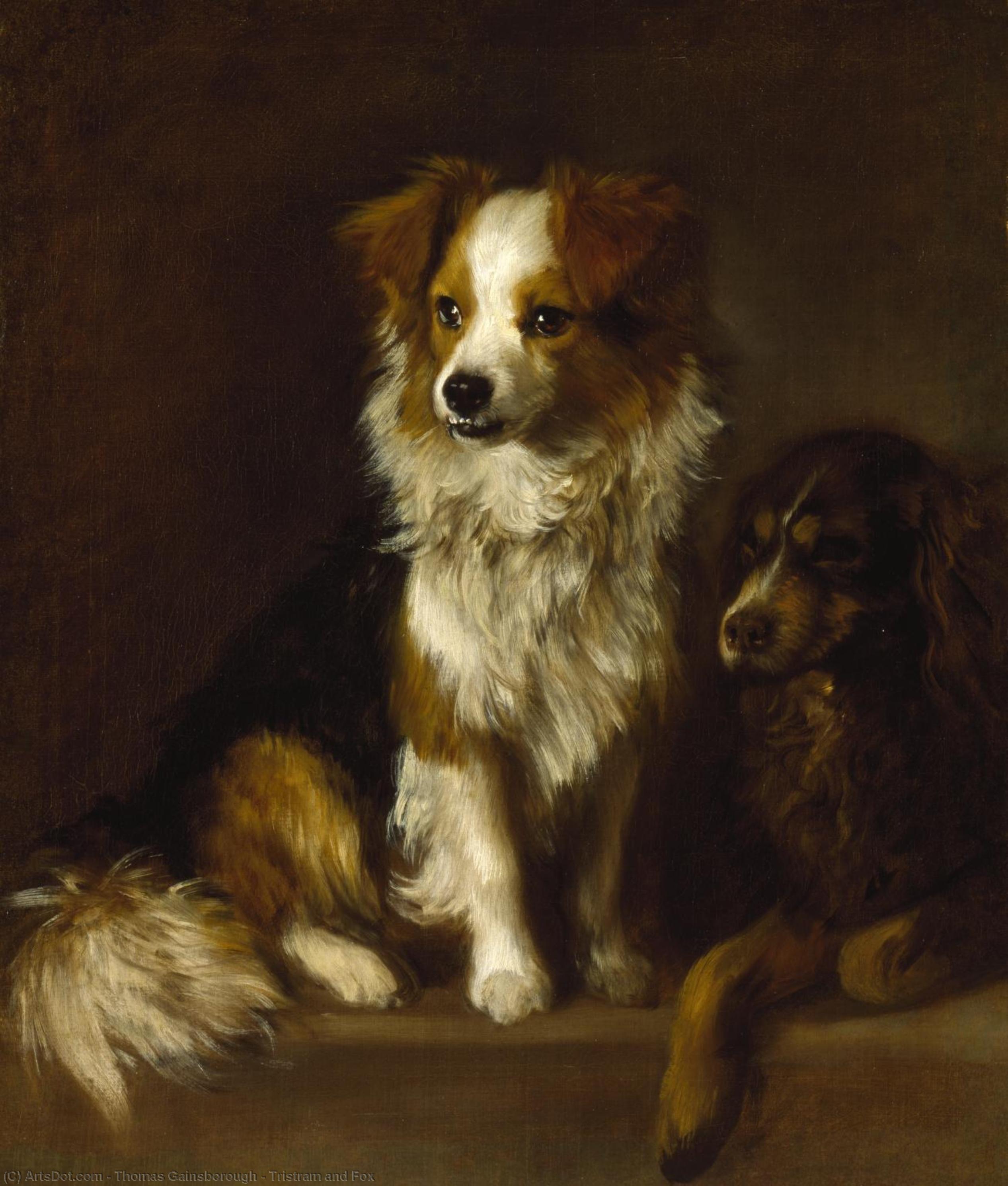 Wikioo.org – L'Encyclopédie des Beaux Arts - Peinture, Oeuvre de Thomas Gainsborough - Tristram et fox