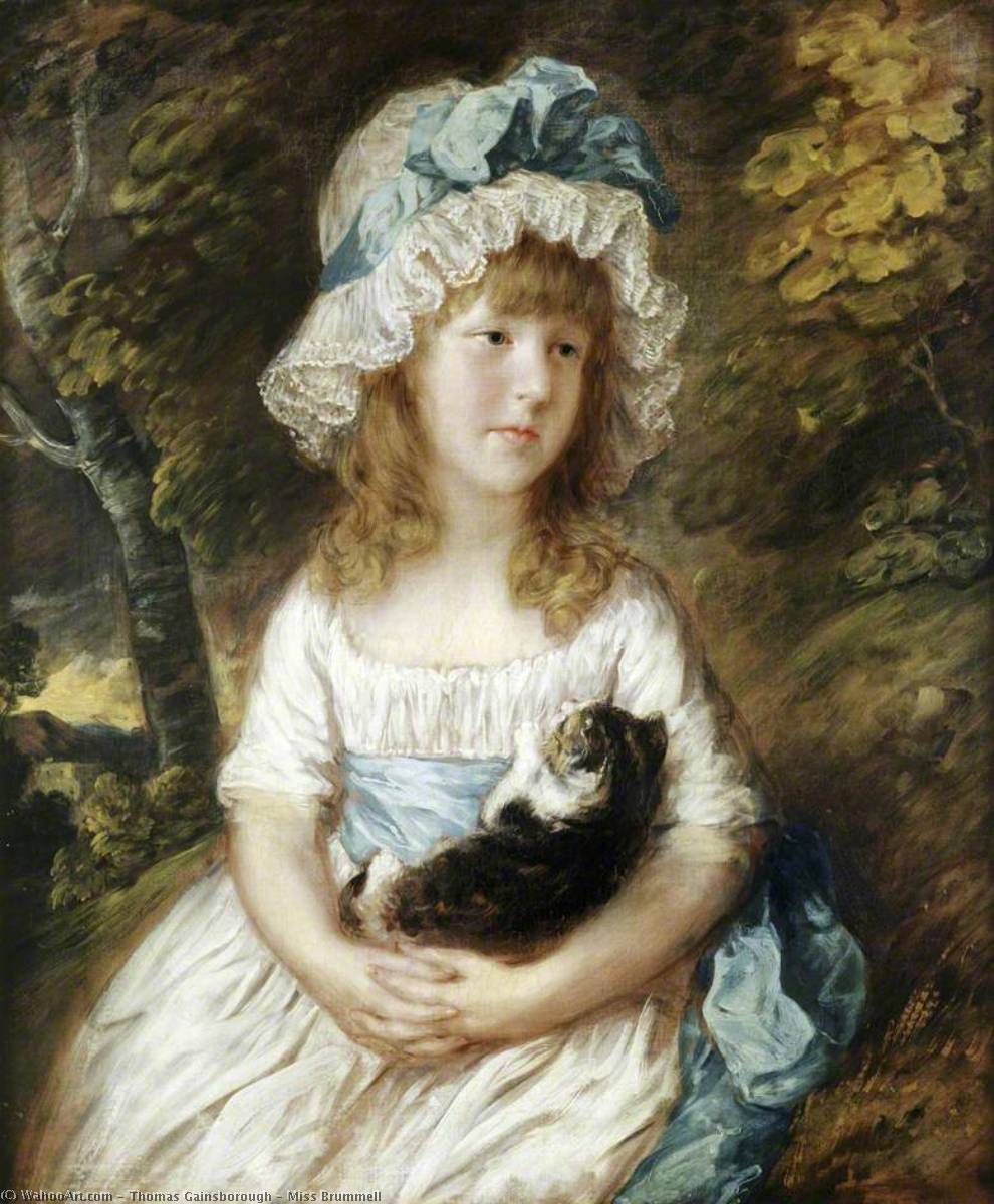 Wikioo.org - The Encyclopedia of Fine Arts - Painting, Artwork by Thomas Gainsborough - Miss Brummell