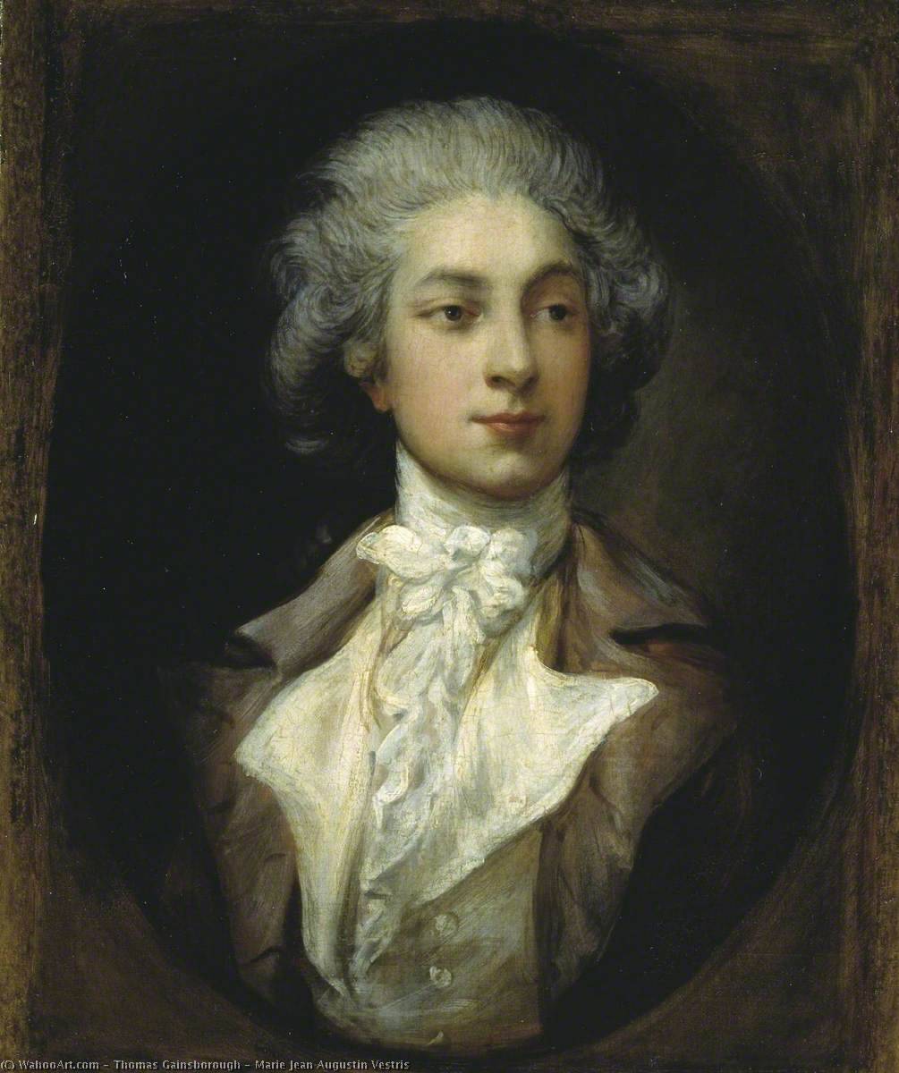 Wikioo.org - The Encyclopedia of Fine Arts - Painting, Artwork by Thomas Gainsborough - Marie Jean Augustin Vestris