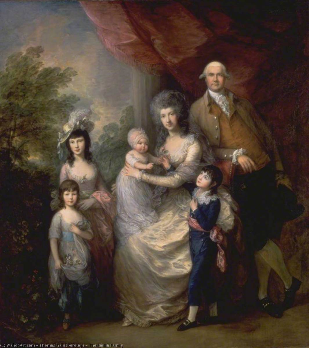 Wikioo.org - The Encyclopedia of Fine Arts - Painting, Artwork by Thomas Gainsborough - The Baillie Family