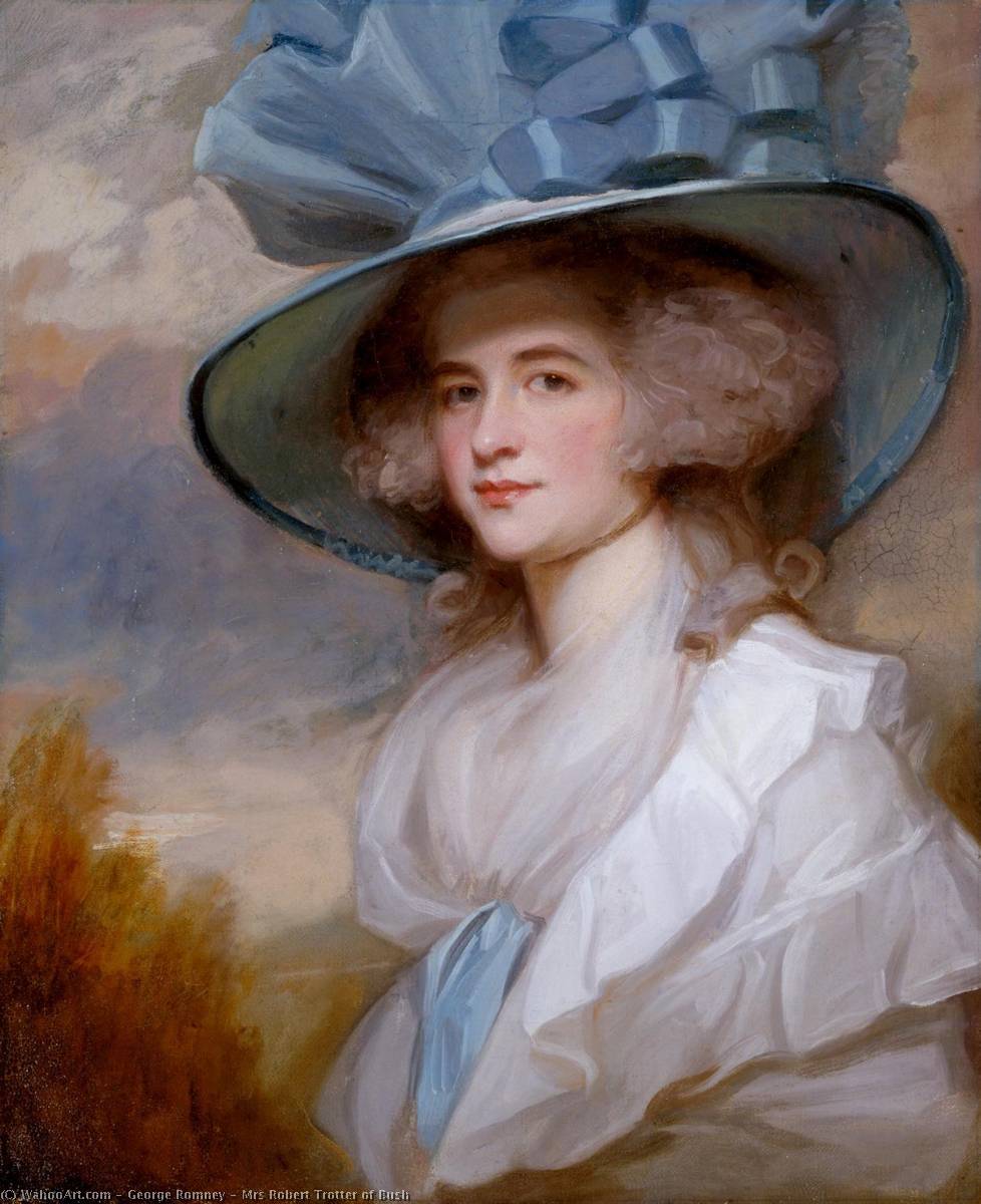 Wikioo.org - The Encyclopedia of Fine Arts - Painting, Artwork by George Romney - Mrs Robert Trotter of Bush