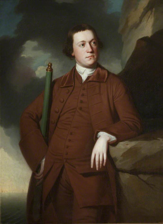 Wikioo.org - The Encyclopedia of Fine Arts - Painting, Artwork by George Romney - Abraham Rawlinson (1738–1803), MP, of Ellel Hall, near Lancaster
