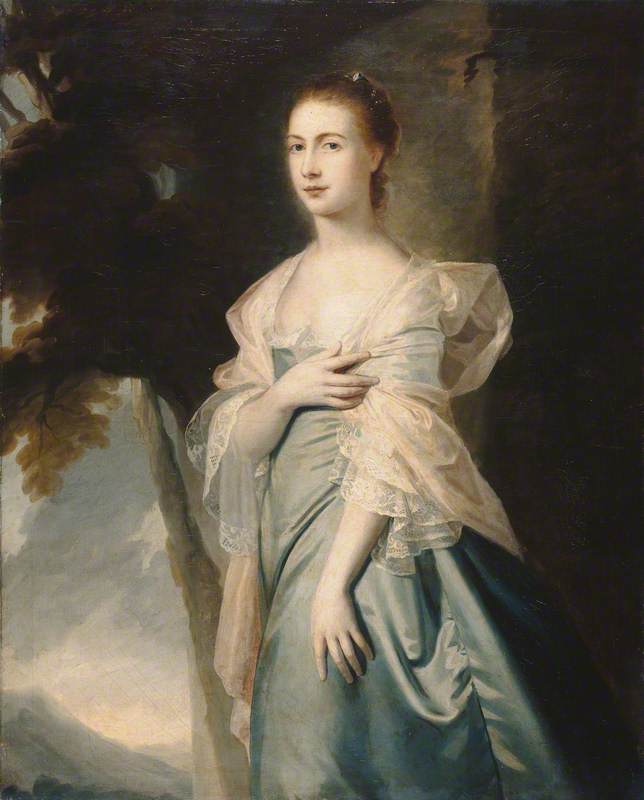 Wikioo.org - The Encyclopedia of Fine Arts - Painting, Artwork by George Romney - Mrs Margaret Ainslie