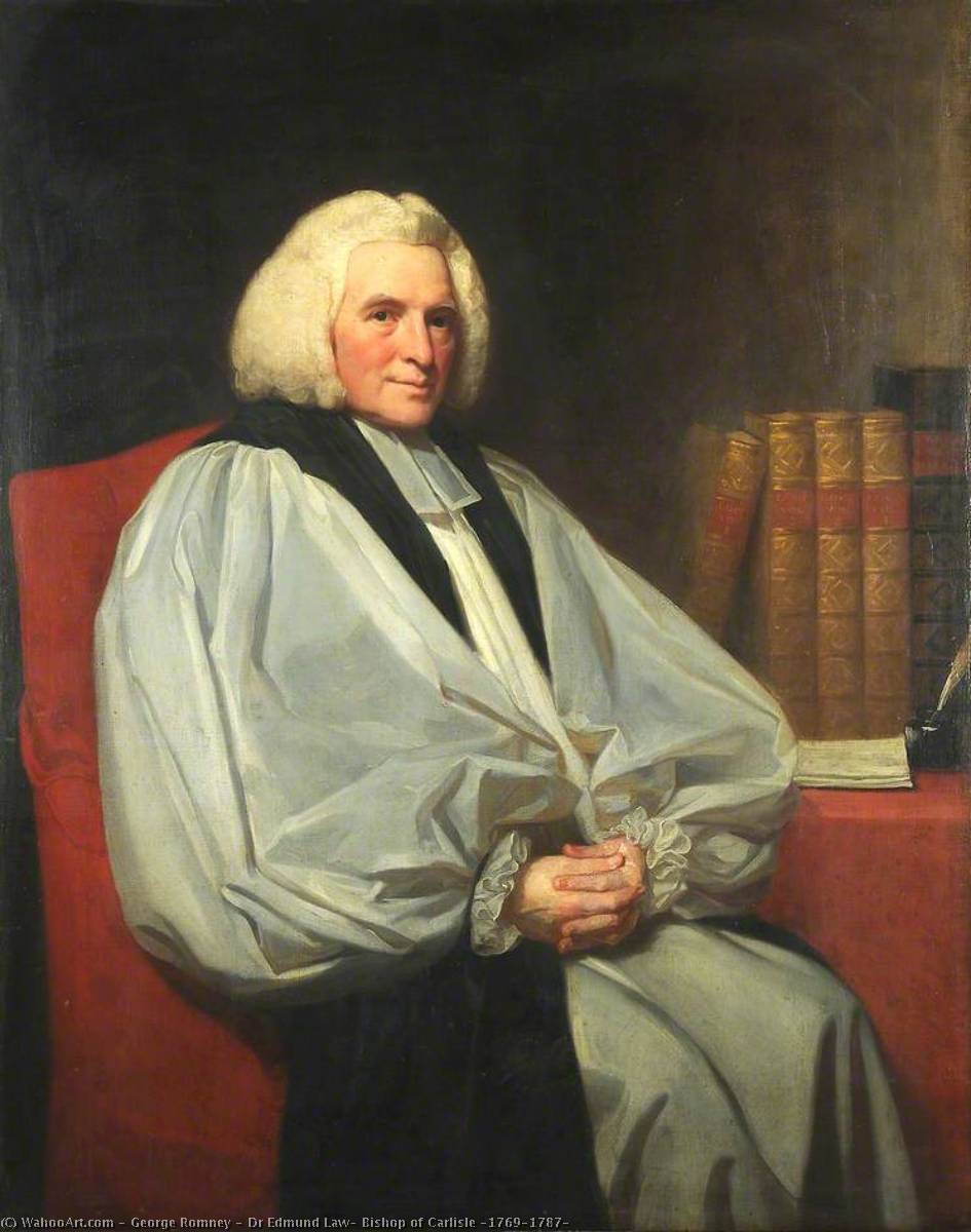 Wikioo.org - The Encyclopedia of Fine Arts - Painting, Artwork by George Romney - Dr Edmund Law, Bishop of Carlisle (1769–1787)