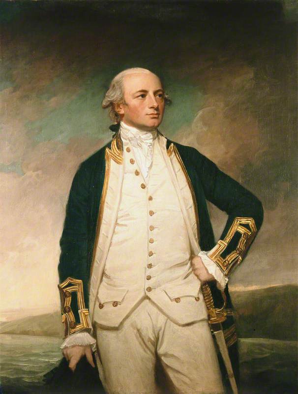 Wikioo.org - The Encyclopedia of Fine Arts - Painting, Artwork by George Romney - Captain William Peere Williams