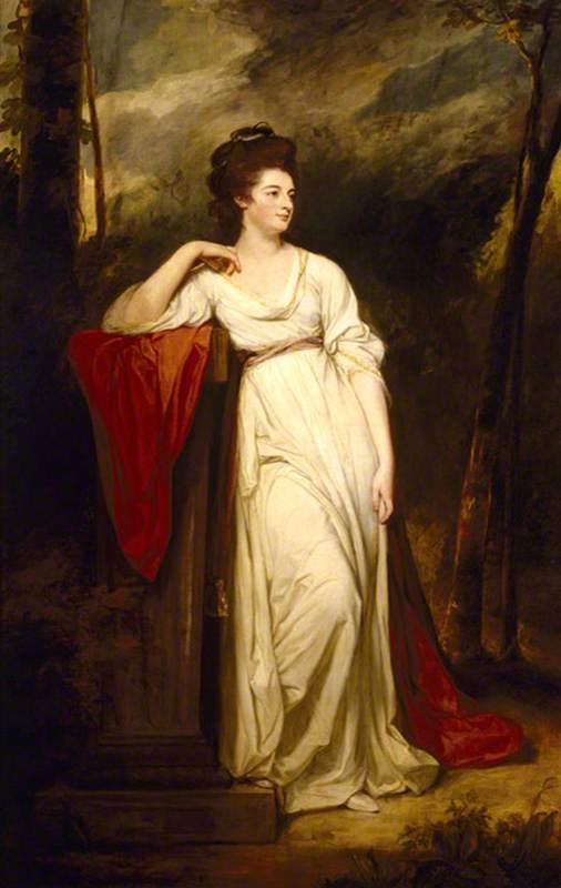Wikioo.org - The Encyclopedia of Fine Arts - Painting, Artwork by George Romney - Frances Woodley (1760–1823), Mrs Henry Bankes II