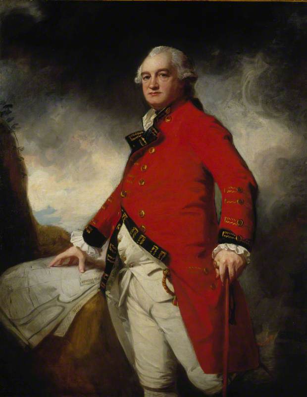 Wikioo.org - The Encyclopedia of Fine Arts - Painting, Artwork by George Romney - Major General James Stuart (c.1735–1793), Commander in Chief in Madras