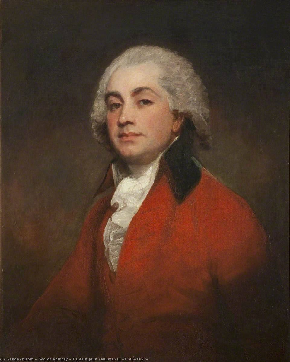 Wikioo.org - The Encyclopedia of Fine Arts - Painting, Artwork by George Romney - Captain John Taubman III (1746–1822)
