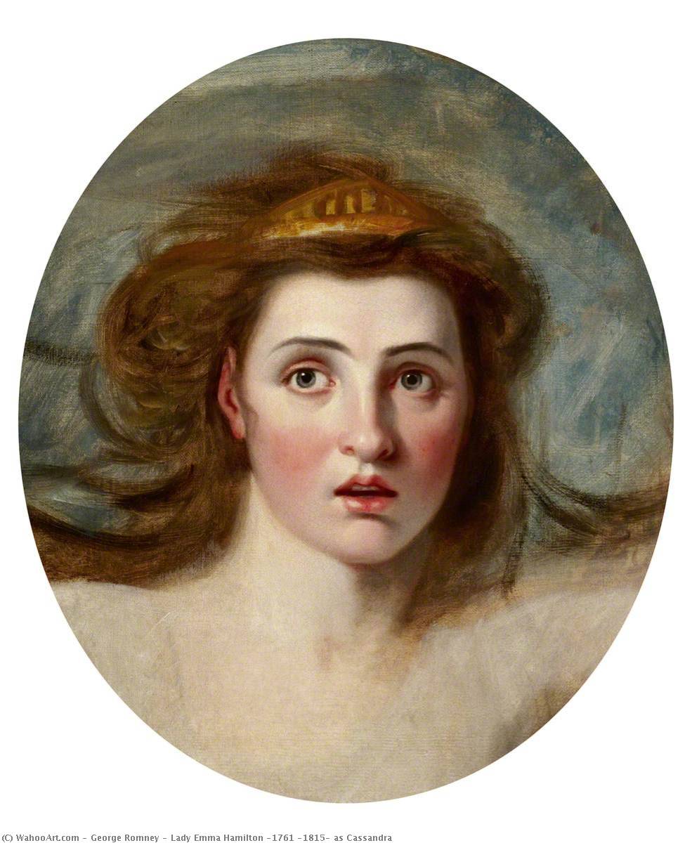Wikioo.org - The Encyclopedia of Fine Arts - Painting, Artwork by George Romney - Lady Emma Hamilton (1761 –1815) as Cassandra