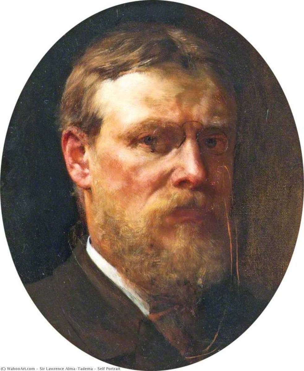 Wikioo.org - The Encyclopedia of Fine Arts - Painting, Artwork by Lawrence Alma-Tadema - Self Portrait