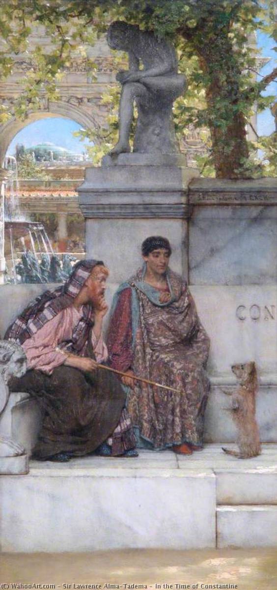 Wikioo.org - The Encyclopedia of Fine Arts - Painting, Artwork by Lawrence Alma-Tadema - In the Time of Constantine