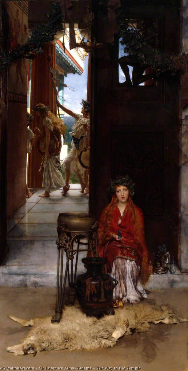 Wikioo.org - The Encyclopedia of Fine Arts - Painting, Artwork by Lawrence Alma-Tadema - The Way to the Temple