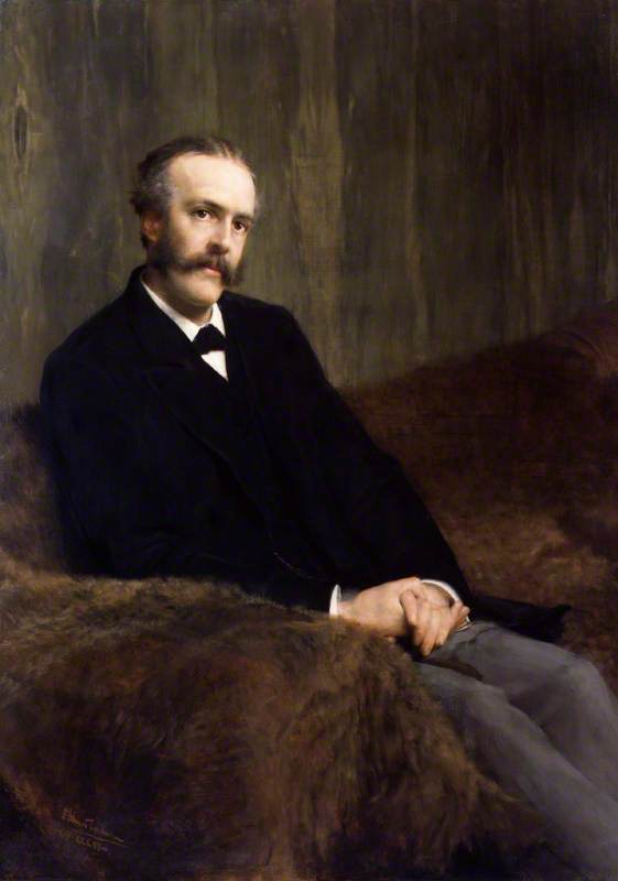 Wikioo.org - The Encyclopedia of Fine Arts - Painting, Artwork by Lawrence Alma-Tadema - Arthur James Balfour, 1st Earl of Balfour