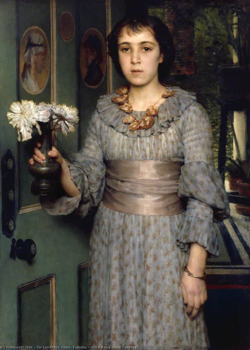 Wikioo.org - The Encyclopedia of Fine Arts - Painting, Artwork by Lawrence Alma-Tadema - Miss Anna Alma Tadema
