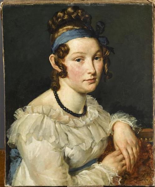 Wikioo.org – L'Encyclopédie des Beaux Arts - Peinture, Oeuvre de Antoine-Jean Gros (Baron Gros) - La jeune fille au charbonnier de jais