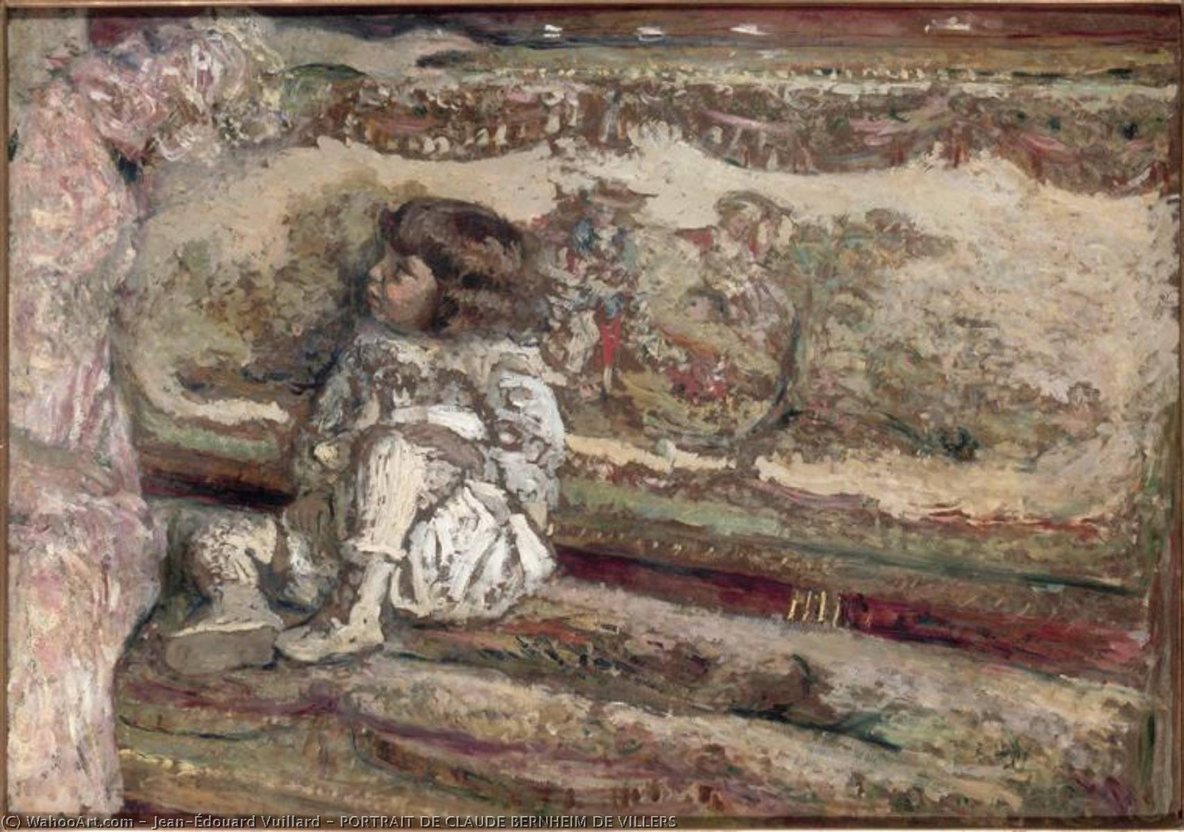 Wikioo.org - The Encyclopedia of Fine Arts - Painting, Artwork by Jean Edouard Vuillard - PORTRAIT DE CLAUDE BERNHEIM DE VILLERS