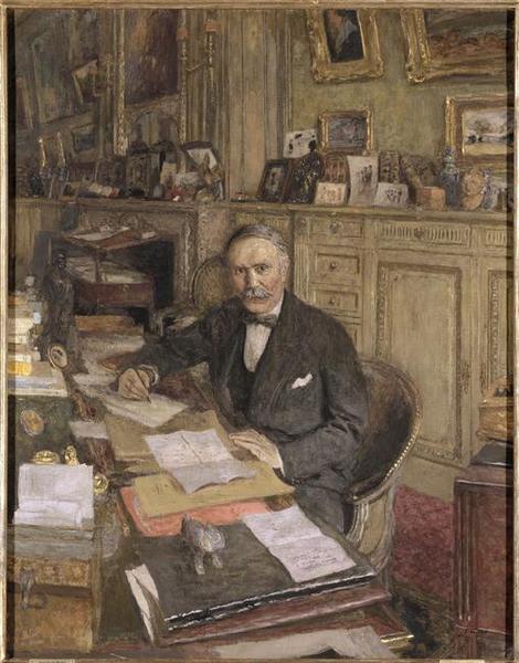 Wikioo.org – L'Encyclopédie des Beaux Arts - Peinture, Oeuvre de Jean Edouard Vuillard - Portrait de louis loucheur