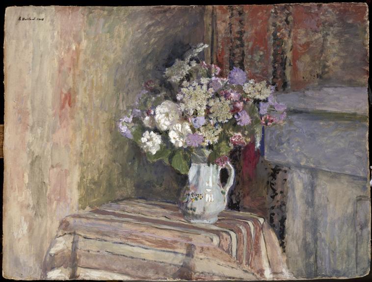 WikiOO.org - Encyclopedia of Fine Arts - Lukisan, Artwork Jean Edouard Vuillard - Fleurs dans un vase