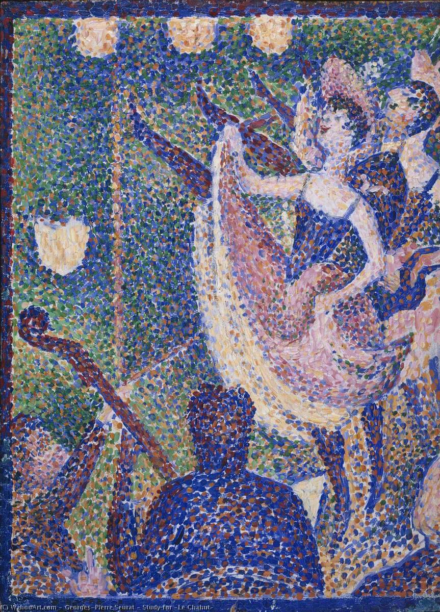 WikiOO.org - Encyclopedia of Fine Arts - Maleri, Artwork Georges Pierre Seurat - Study for 'Le Chahut'