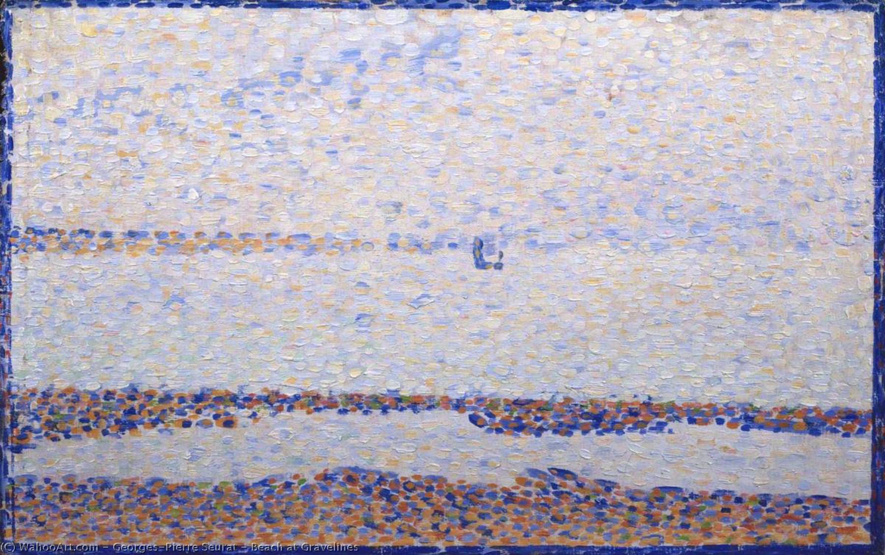 Wikioo.org - The Encyclopedia of Fine Arts - Painting, Artwork by Georges Pierre Seurat - Beach at Gravelines