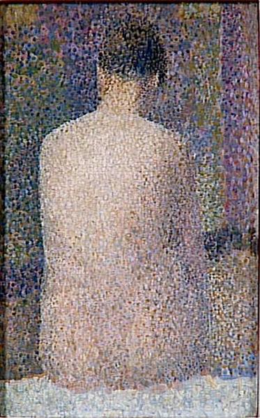 Wikioo.org - The Encyclopedia of Fine Arts - Painting, Artwork by Georges Pierre Seurat - POSEUSE DE DOS