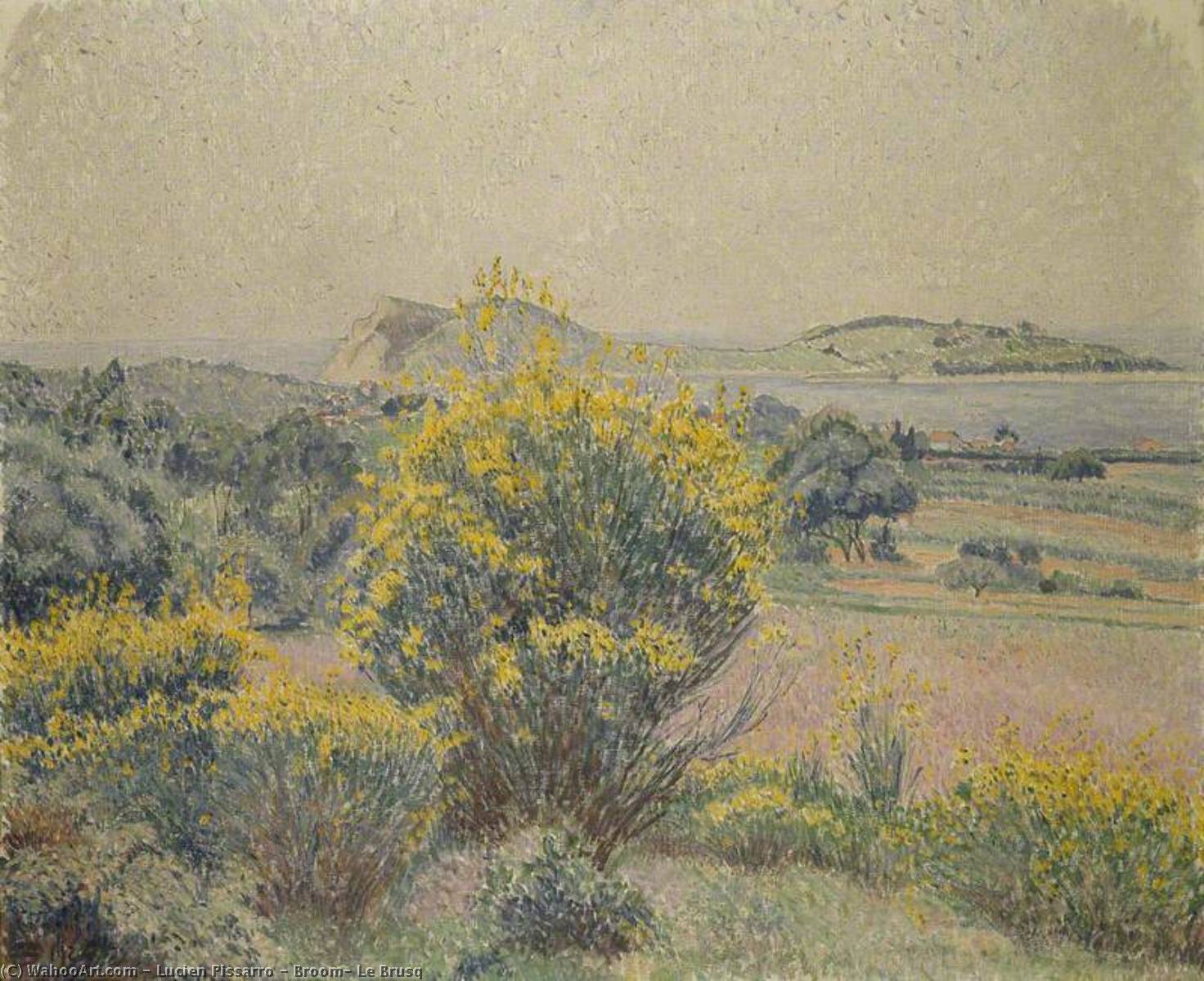 Wikioo.org - The Encyclopedia of Fine Arts - Painting, Artwork by Lucien Pissarro - Broom, Le Brusq