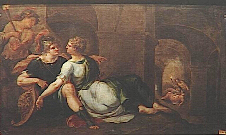 Wikioo.org – L'Encyclopédie des Beaux Arts - Peinture, Oeuvre de Dubois Ambroise (Ambrosius Bosschaert) - théagène retrouve chariclée dans la caverne