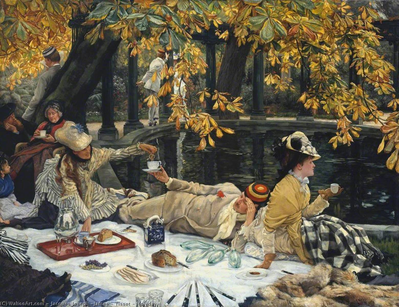 Wikioo.org - The Encyclopedia of Fine Arts - Painting, Artwork by Jacques Joseph (James ) Tissot - Holyday