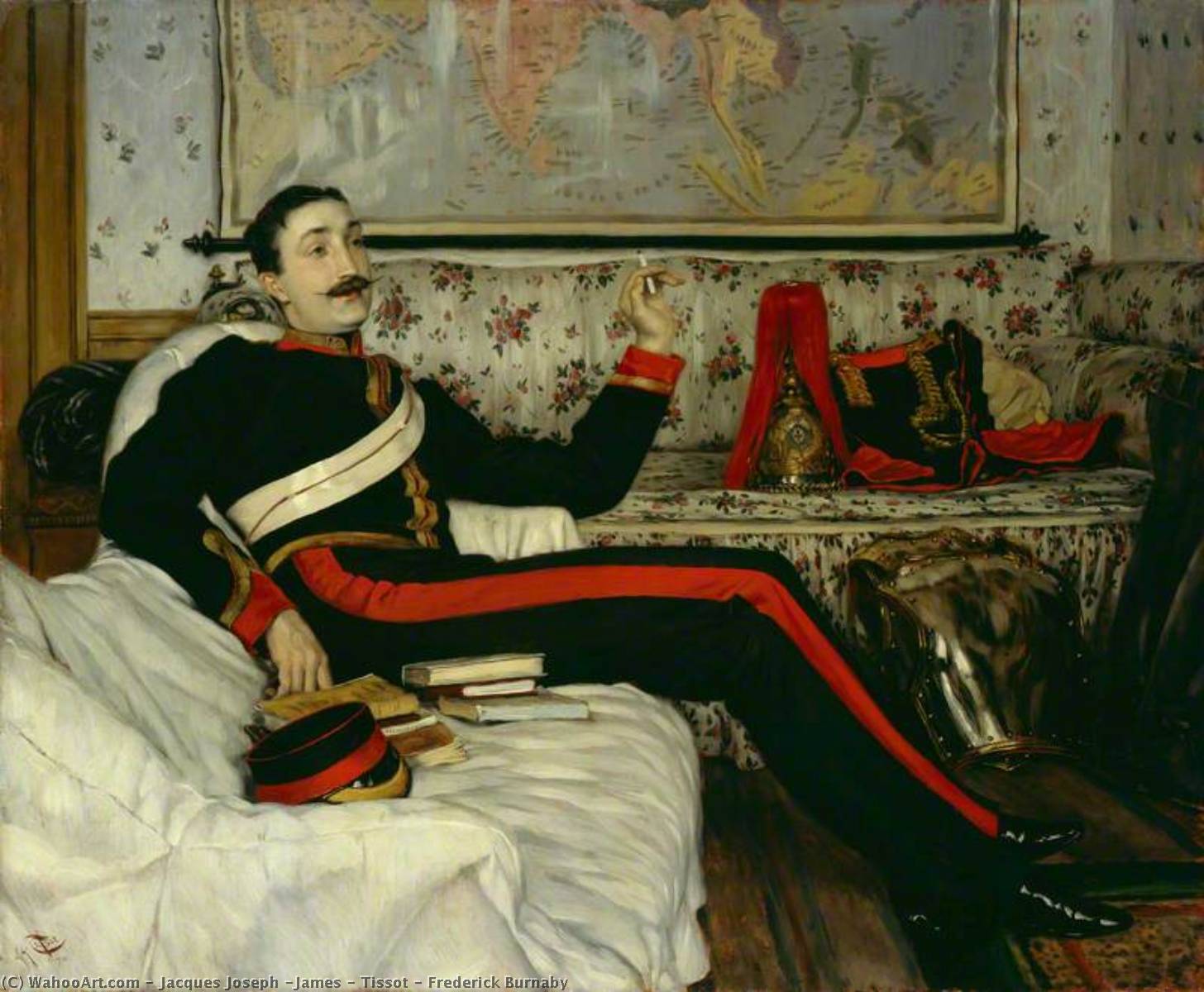 Wikioo.org - The Encyclopedia of Fine Arts - Painting, Artwork by Jacques Joseph (James ) Tissot - Frederick Burnaby