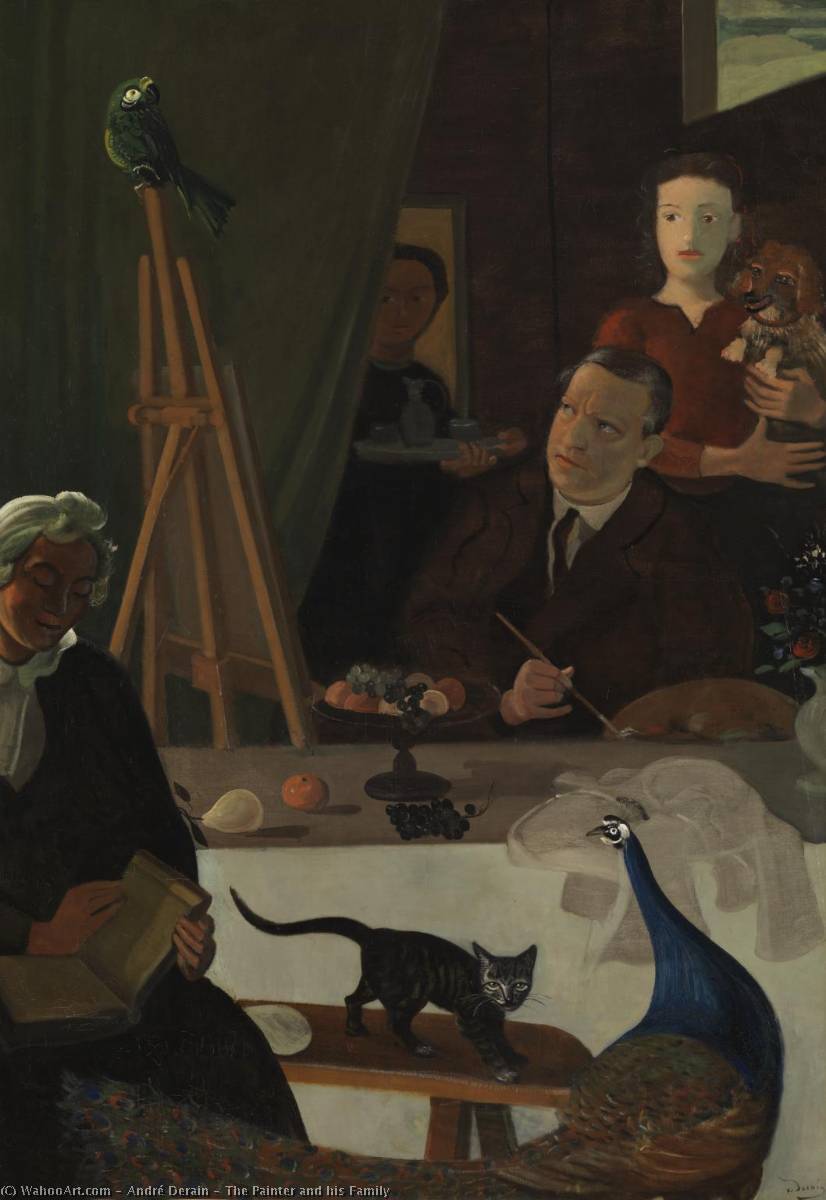 Wikioo.org - The Encyclopedia of Fine Arts - Painting, Artwork by André Derain - The Painter and his Family