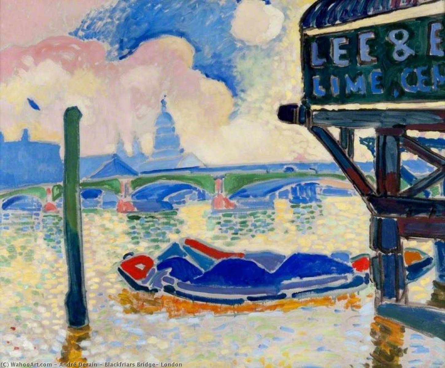 Wikioo.org - The Encyclopedia of Fine Arts - Painting, Artwork by André Derain - Blackfriars Bridge, London