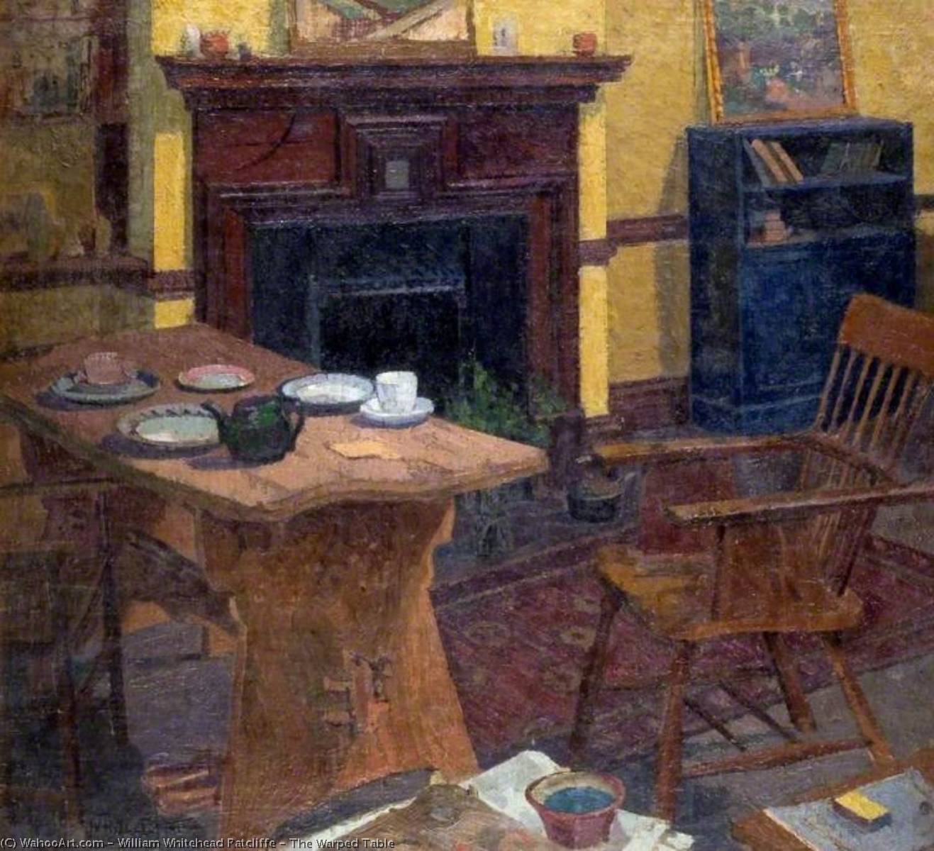 Wikioo.org - The Encyclopedia of Fine Arts - Painting, Artwork by William Whitehead Ratcliffe - The Warped Table