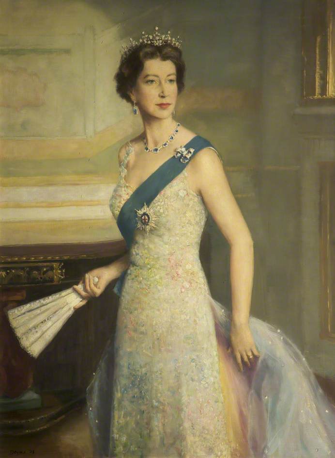 Wikioo.org - The Encyclopedia of Fine Arts - Painting, Artwork by Thomas Anthony Devas - Elizabeth II (b.1926)