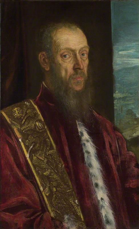 Wikioo.org - The Encyclopedia of Fine Arts - Painting, Artwork by Jacopo Tintoretto - Portrait of Vincenzo Morosini