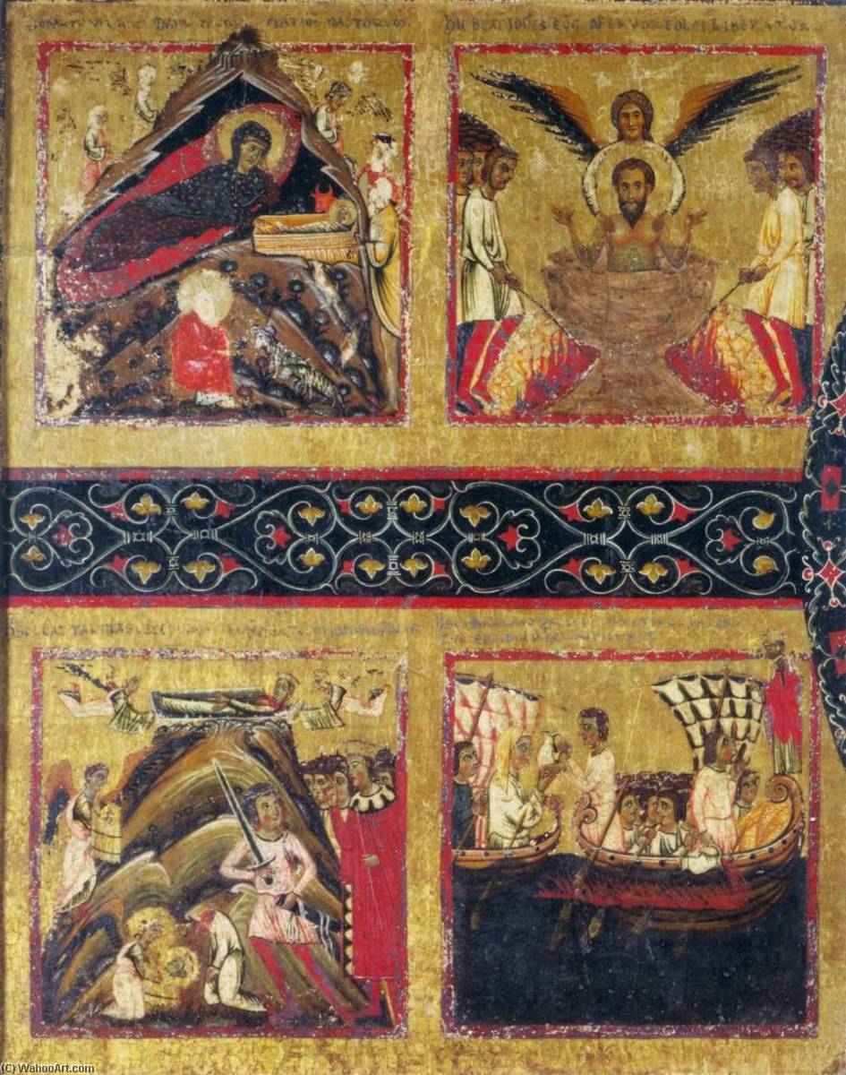 Wikioo.org – L'Enciclopedia delle Belle Arti - Pittura, Opere di Margarito D'arezzo - Madonna col Bambino in trono particolare