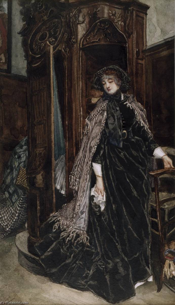 Wikioo.org - The Encyclopedia of Fine Arts - Painting, Artwork by James Jaques Joseph Tissot - The Confessional