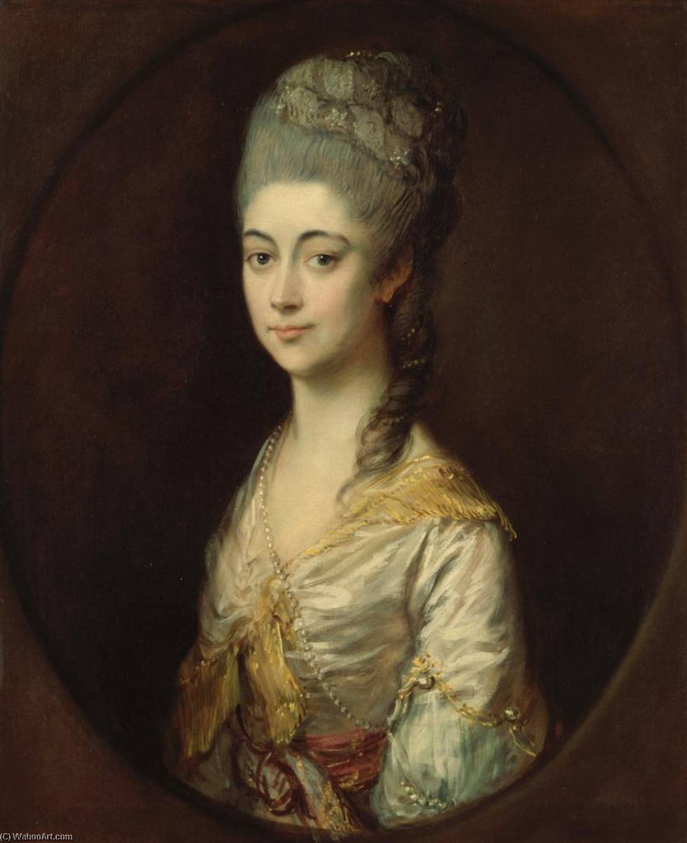 Wikioo.org - The Encyclopedia of Fine Arts - Painting, Artwork by Thomas Gainsborough - Miss Montagu