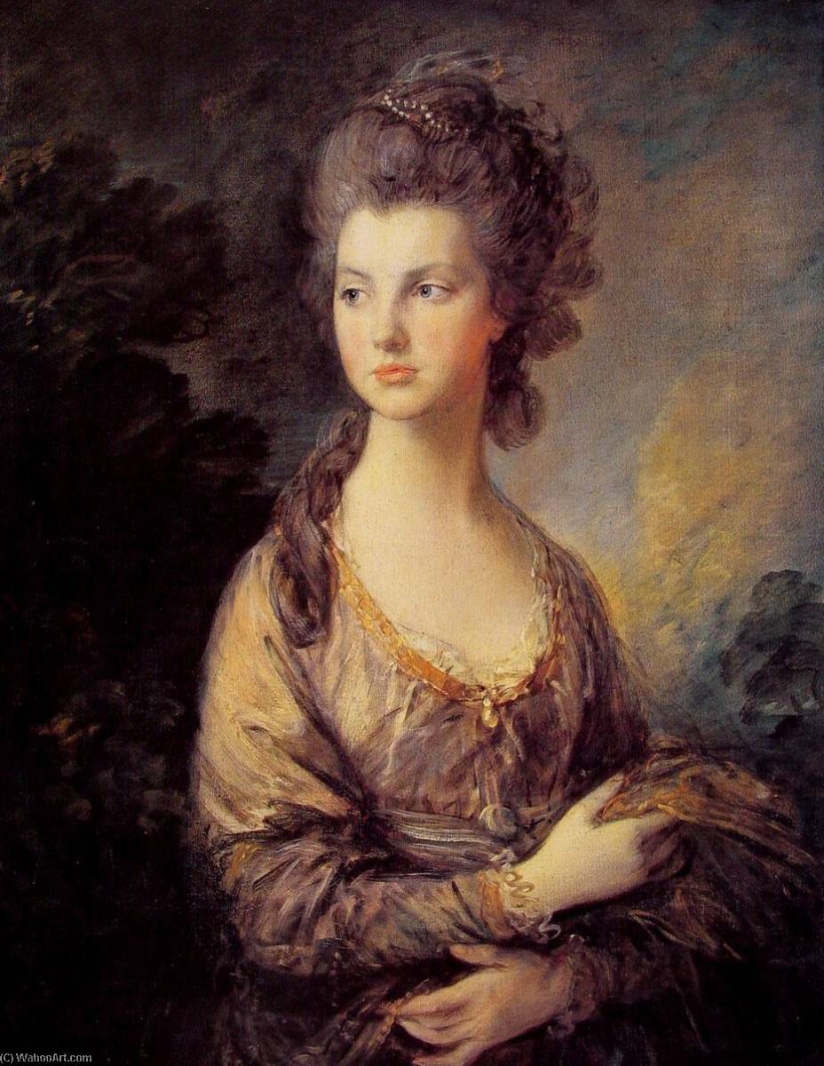 Wikioo.org - The Encyclopedia of Fine Arts - Painting, Artwork by Thomas Gainsborough - Mrs Graham
