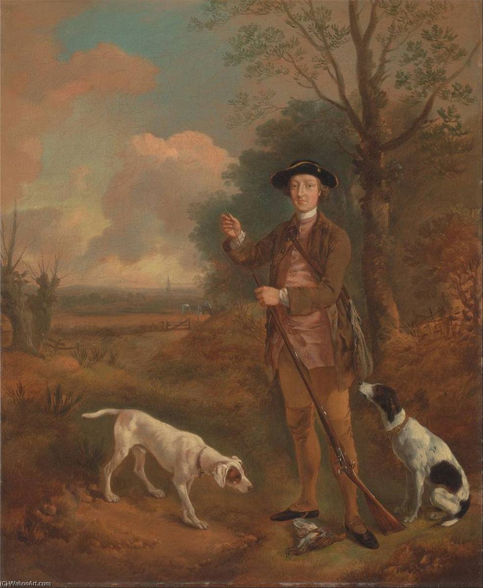 Wikoo.org - موسوعة الفنون الجميلة - اللوحة، العمل الفني Thomas Gainsborough - Major John Dade, of Tannington, Suffolk