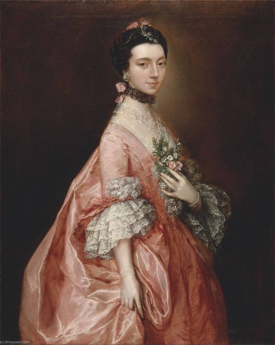 Wikioo.org - The Encyclopedia of Fine Arts - Painting, Artwork by Thomas Gainsborough - Mary Little, Later Lady Carr