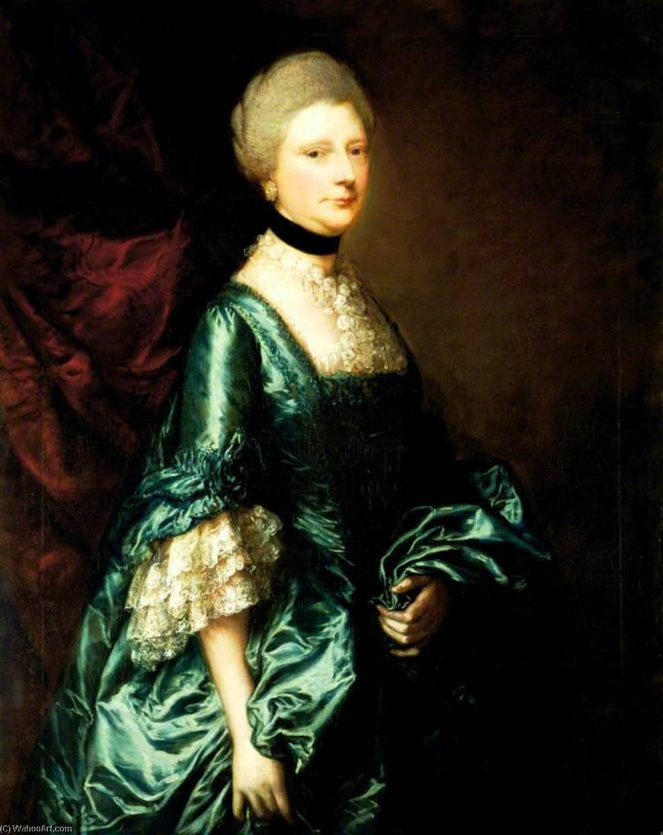 WikiOO.org - 백과 사전 - 회화, 삽화 Thomas Gainsborough - Harriet, Viscountess Tracy