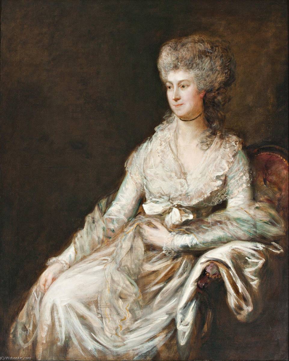 Wikioo.org – L'Encyclopédie des Beaux Arts - Peinture, Oeuvre de Thomas Gainsborough - Madame Lebrun